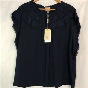 Tahari Navy Women's Blouse